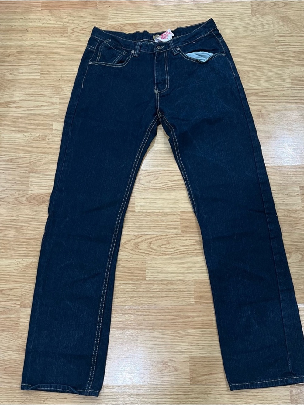 CHAMS Vintage Y2K Slim Fit Size 34 Men’s Dark Wash Denim Jeans